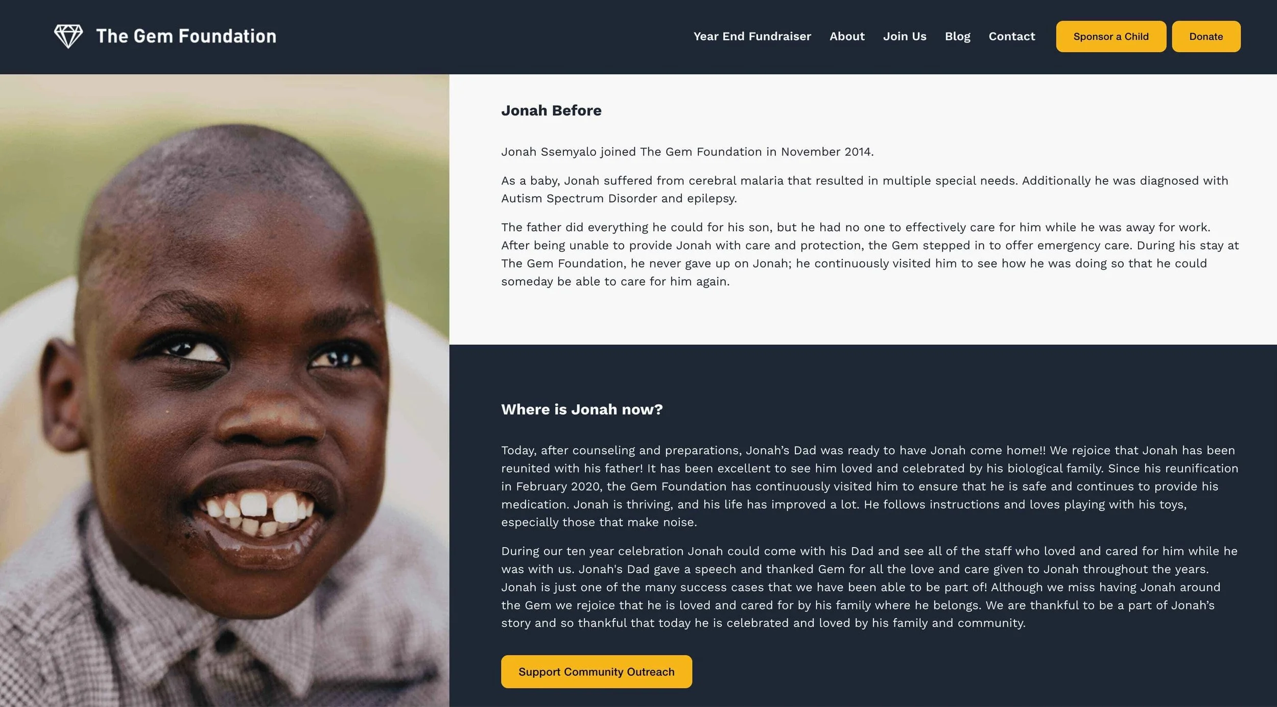 Website design that illustrates the principles of non profit organization