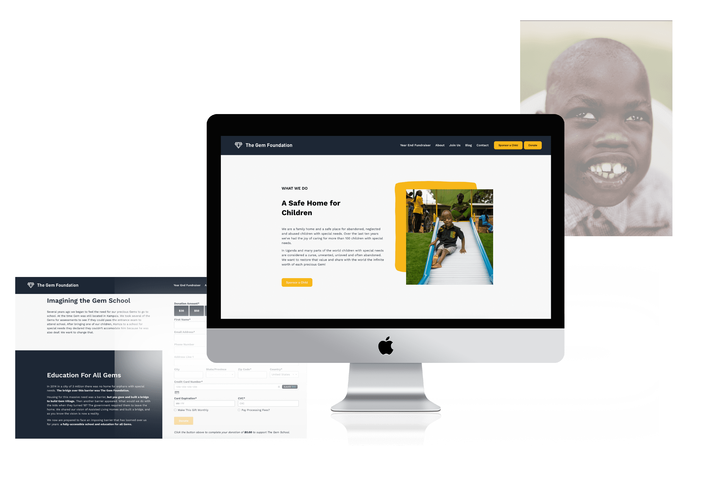 Collage of various web pages displaying different layouts, designs, and content