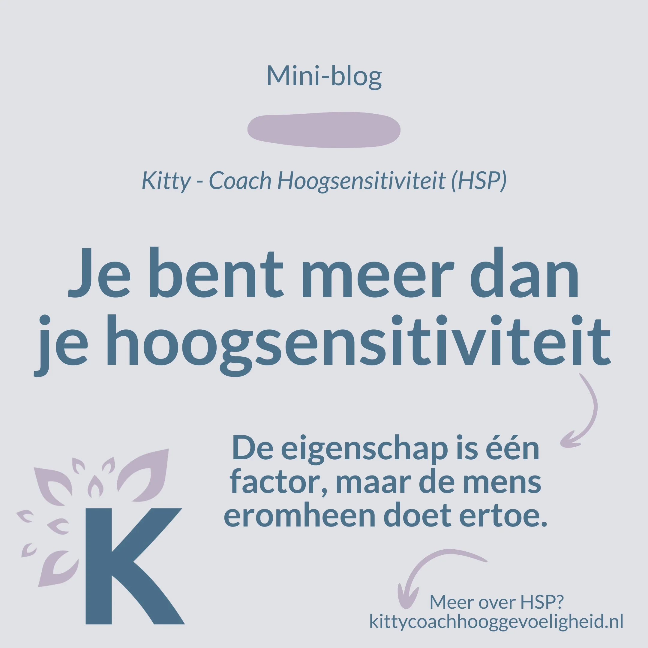 Iedereen is anders, ook iedere HSP en niemand is alleen HSP. 🌈

Dat is &eacute;&eacute;n van de redenen waarom ik maatwerk belangrijk vind. Vaste programma&rsquo;s werken trouwens ook niet zo goed voor mij, omdat het mijn brein een beetje &lsquo;doo