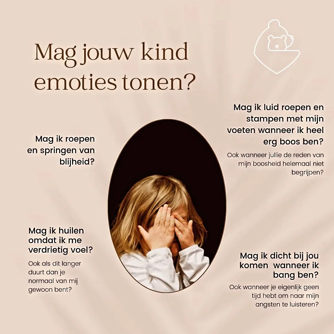 🌟 Mag jouw kind emoties tonen? 🌟

❤️ Als ouder is het belangrijk om te beseffen dat &aacute;lle emoties ok&eacute; zijn. Van uitbundige vreugde tot diepe droefheid, het hoort er allemaal bij. Maar hoe reageer jij als jouw kind die emoties toont?

?