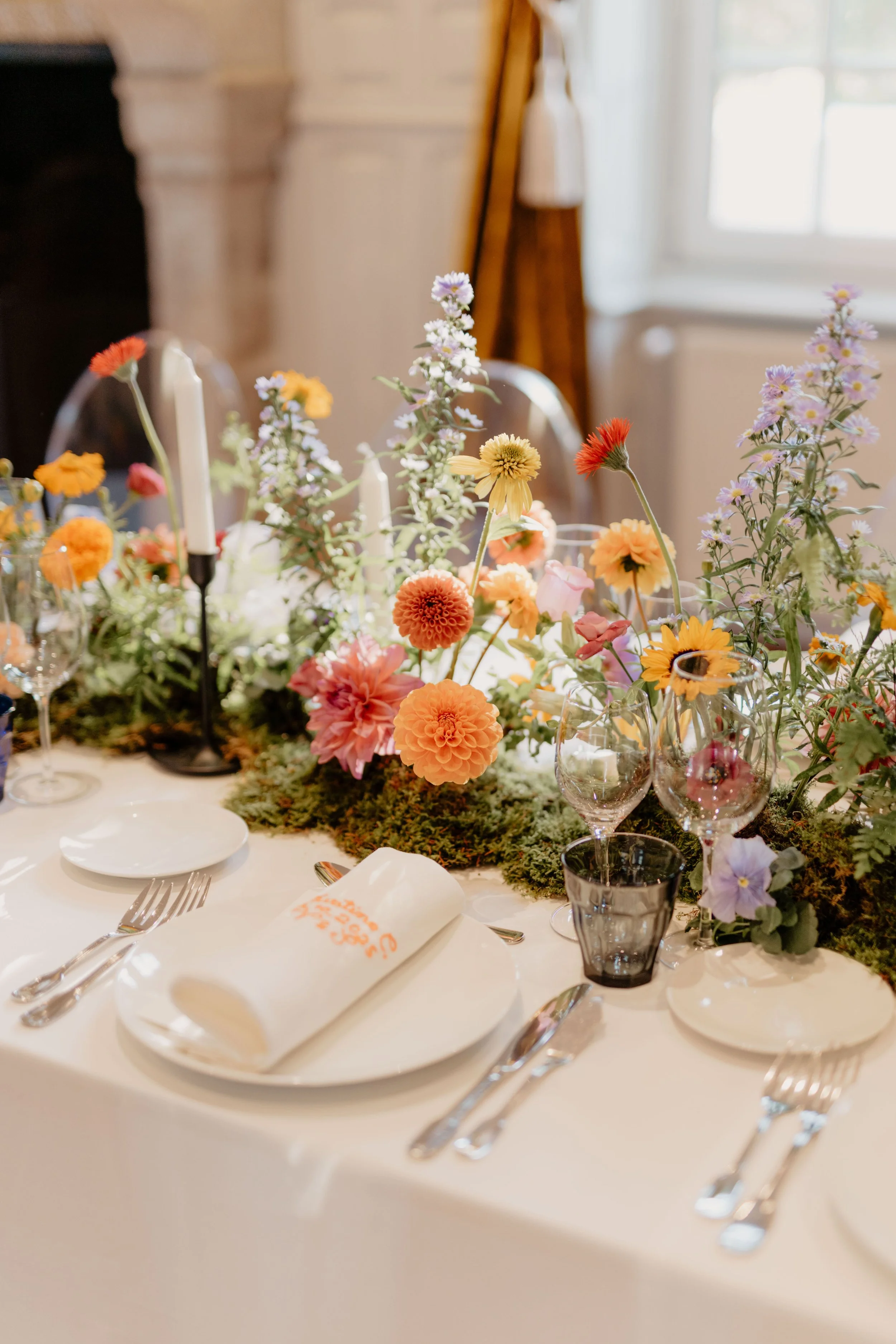  Centre de table de mariage en fleurs naturelles 