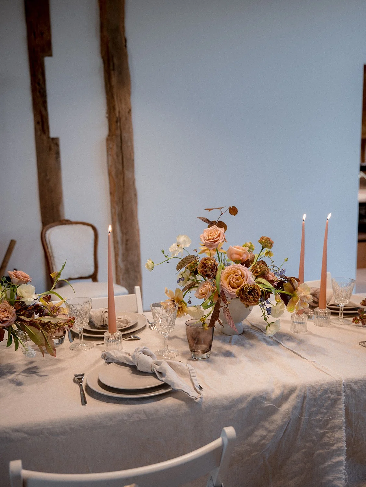 Table de mariage fleurie