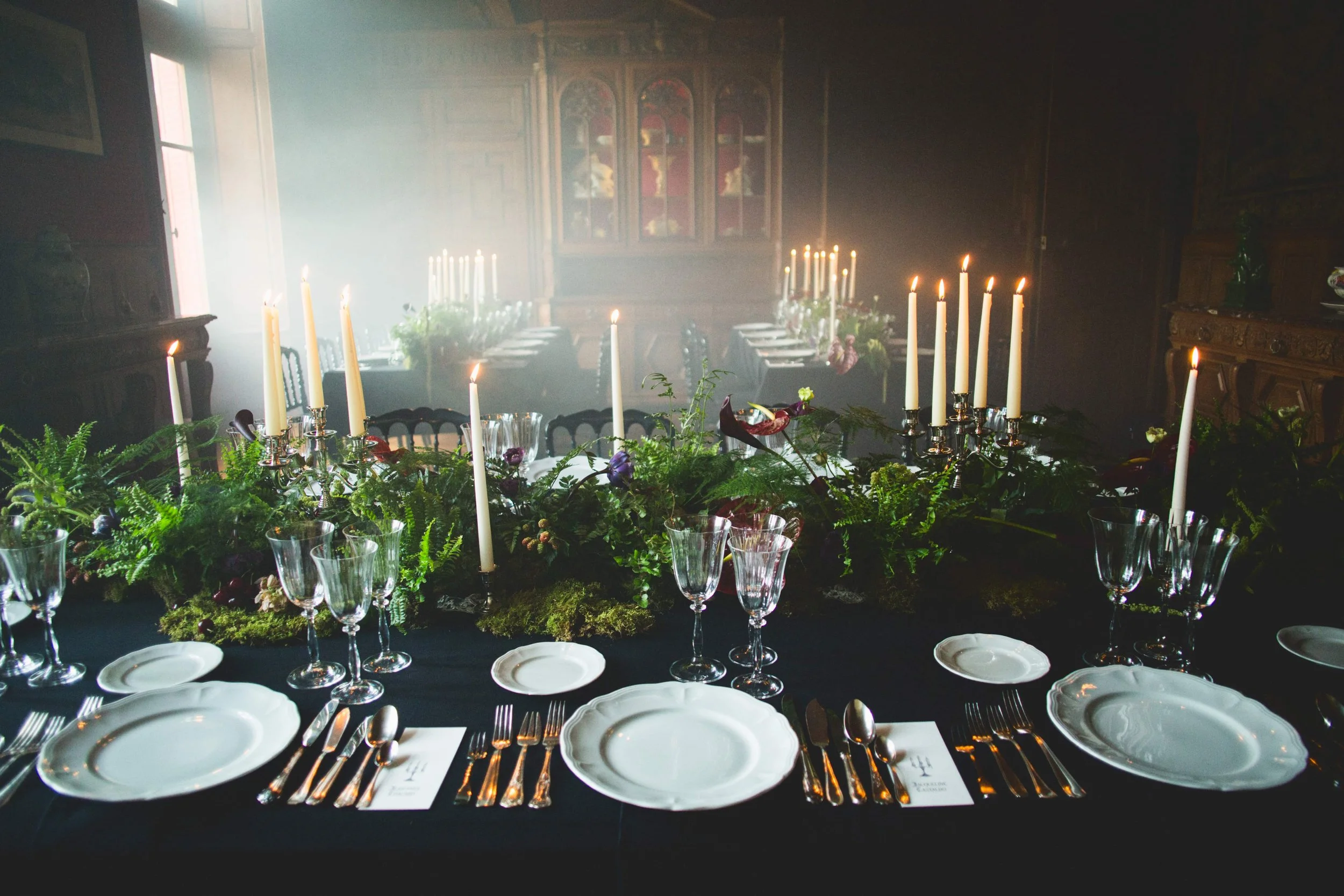 Centre de table ambiance forêt