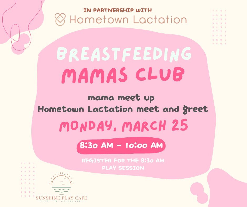 🤩 Calling all Breastfeeding Mamas! 🤩

✨☀Meet up with other mamas who are currently breastfeeding, breastfed in the past or are interested in breastfeeding- this is for all phases of &quot;experience&quot;! 
🩵We will also have Hometown Lactation's,