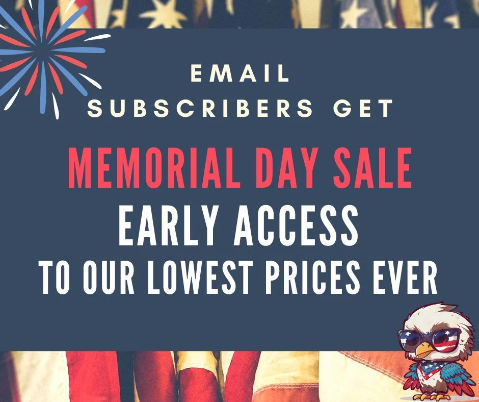 ✨😎☀️JOIN THE SUNSHINE CLUB☀️😎✨
Sign up for our emails by joining the Sunshine Club and receive a FREE DRINK in our caf&eacute;! PLUS our subscribers are going to earn EARLY ACCESS to our Memorial Day Super Sale! This sale will have the lowest price
