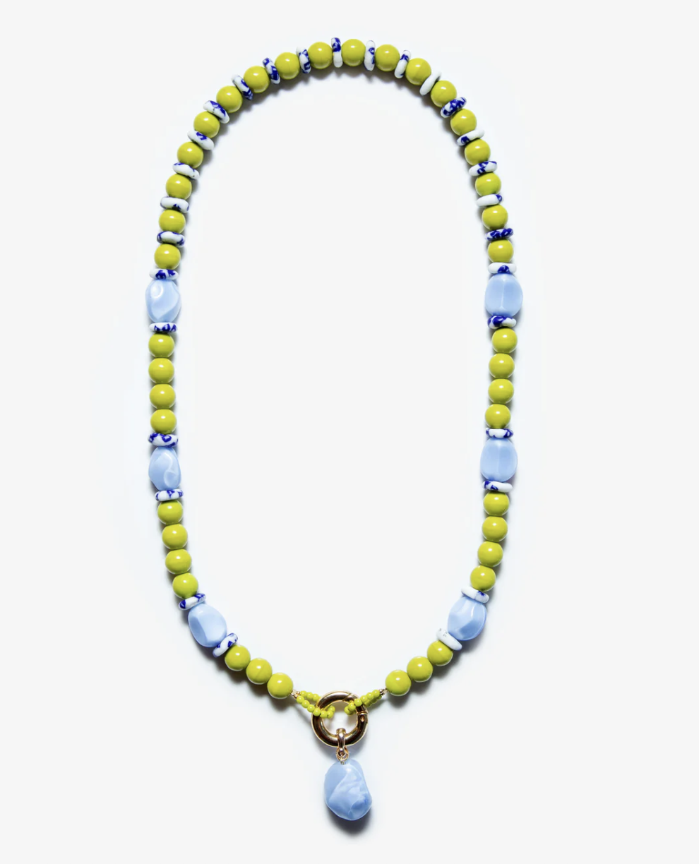 AGLAGLA – Necklace Lobster Clasp Moss Green