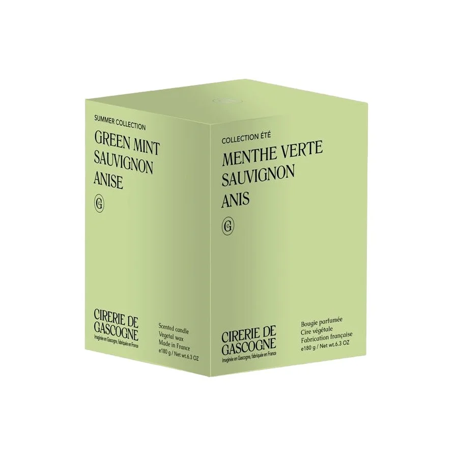 Cirerie de Gascogne – Bougie Parfumée – Menthe Verte - Sauvignon - Anis