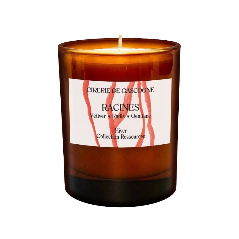 Cirerie de Gascogne – Bougie Senteur –  Racines: Vétiver - Radis - Gentiane
