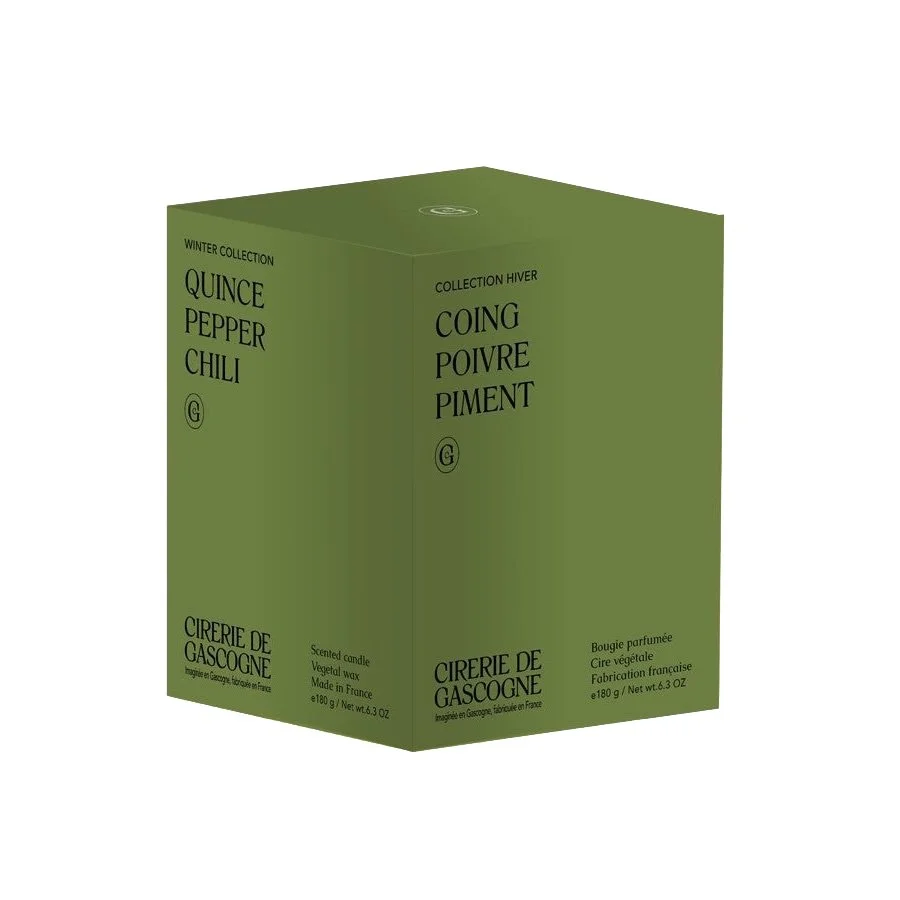 Cirerie de Gascogne – Bougie Parfumée – Coing - Poivre - Piment