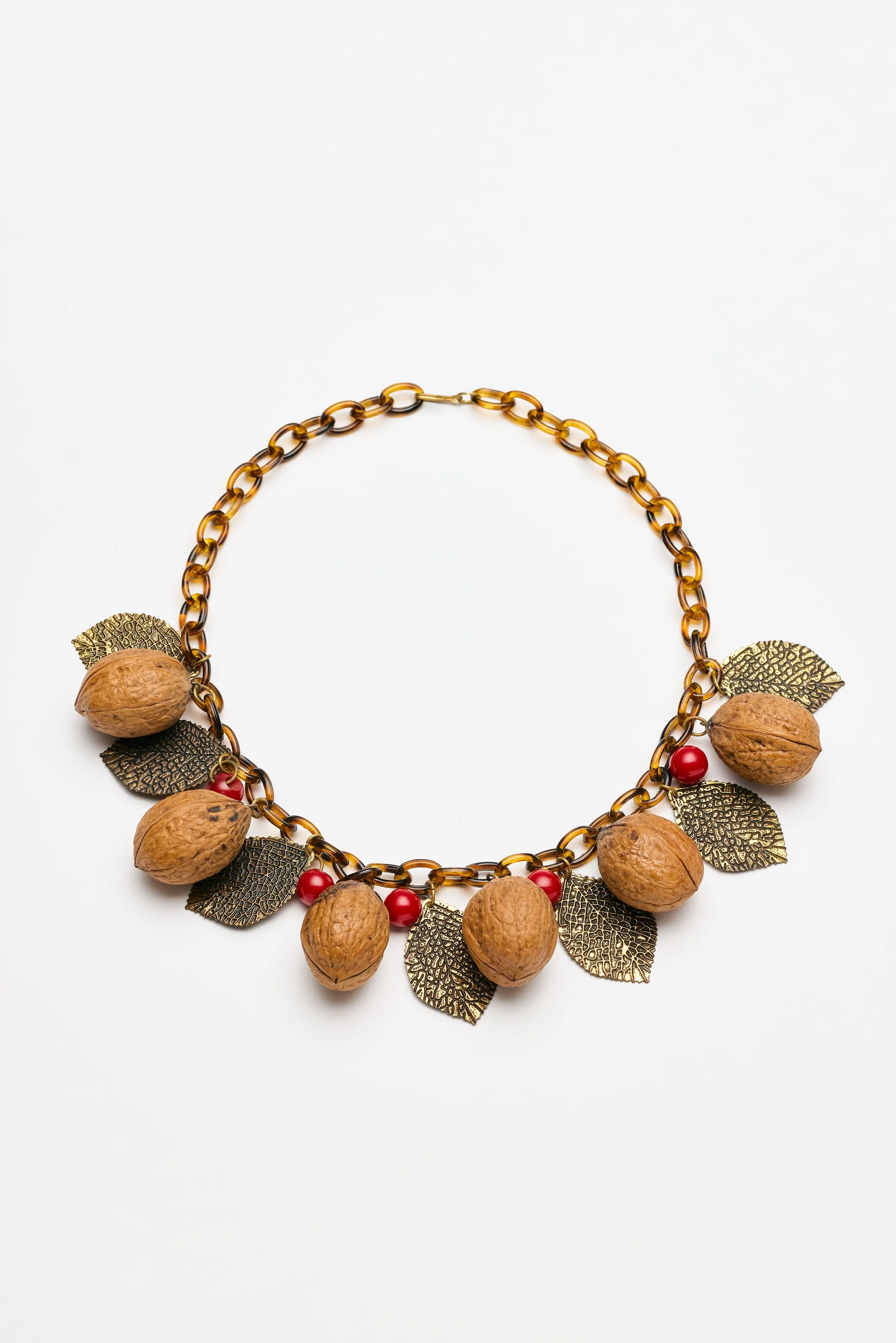 Vintage Costume Jewelry – Miriam Haskell – Walnut Necklace