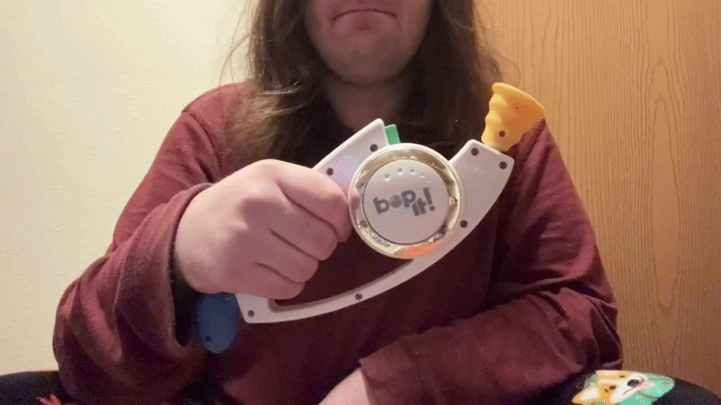 Name: Bop It!  •  Release Year: 2009  •  Revision Number: Score 19  •  Test Mode Length: 0m 40s