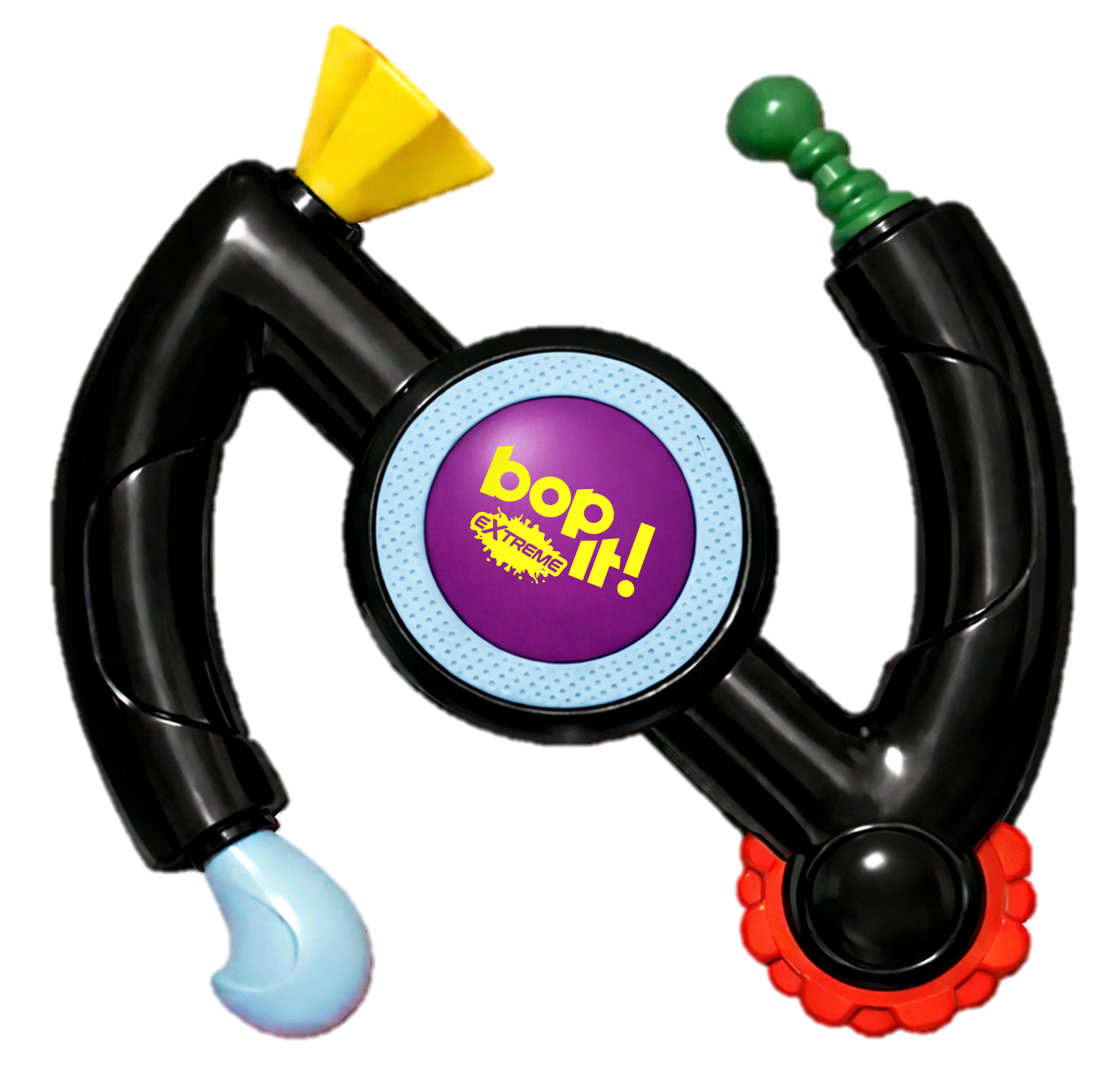 Bop It Extreme (2022) with a Bop It Extreme (1999) vibe.