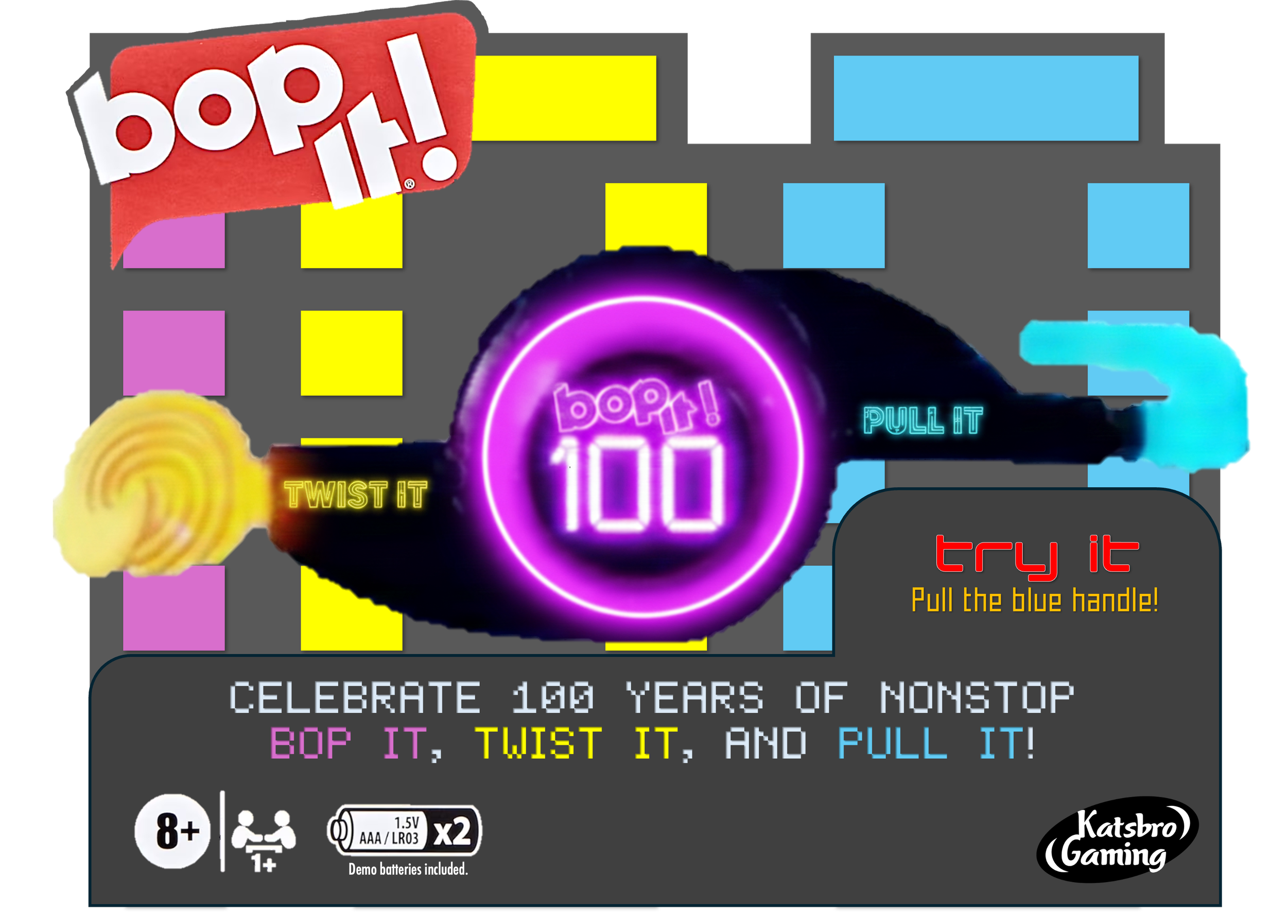 Bop It 100 unit in the box.