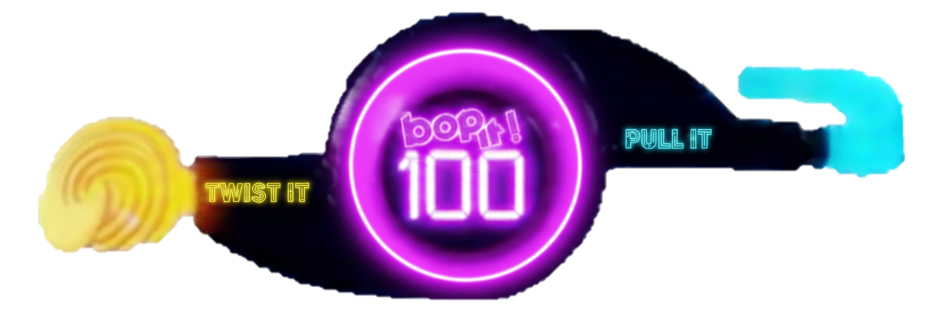 Bop It 100 game unit, edited and finalized with Gemini.