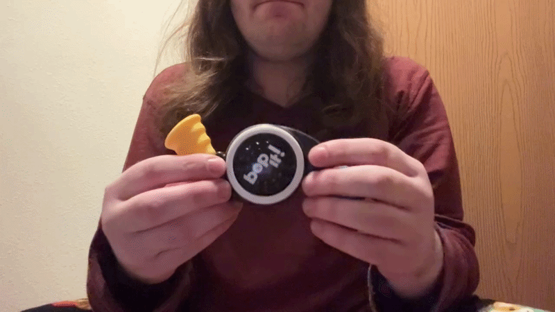 Name: Bop It! Micro Series  •  Release Year: 2014  •  Revision Number: Score 23  •  Test Mode Length: 0m 38s