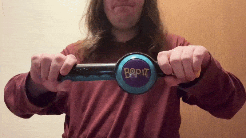 Name: Bop It  •  Release Year: 1997  •  Revision Number: 15  •  Test Mode Length: 1m 08s