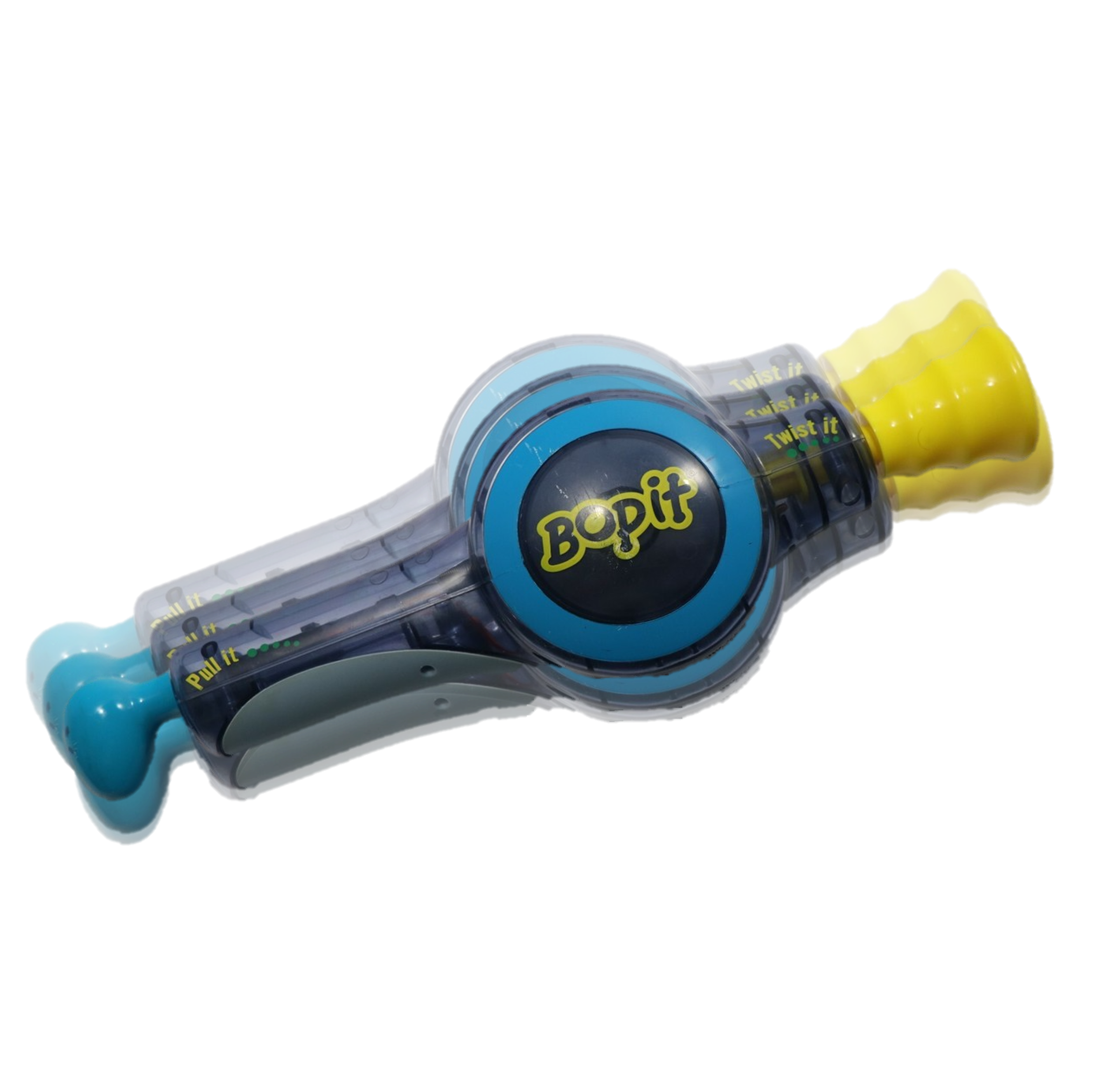 The Bop It (2002) with a vibrating mechanism.