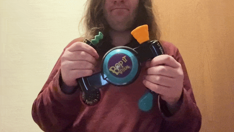 Name: Bop It Extreme  •  Release Year: 1999  •  Revision Number: 64  •  Test Mode Length: 0m 38s