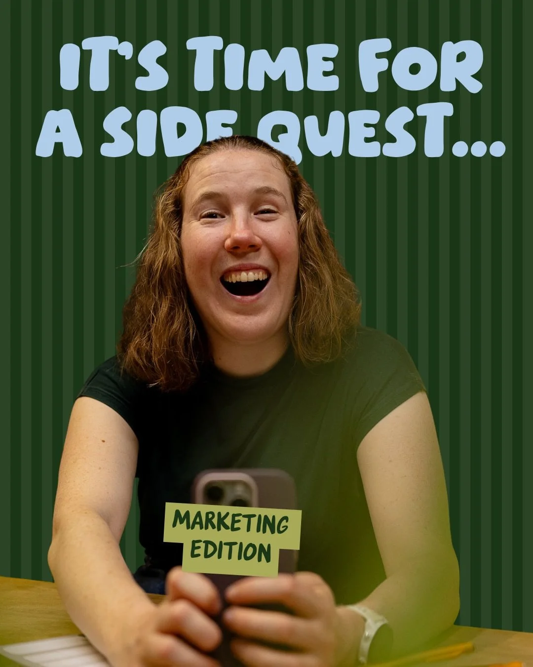 Who doesn&rsquo;t love a side quest?

Are you ready to add some fun to your marketing? Comment &ldquo;SIDE QUEST&rdquo; to join in!