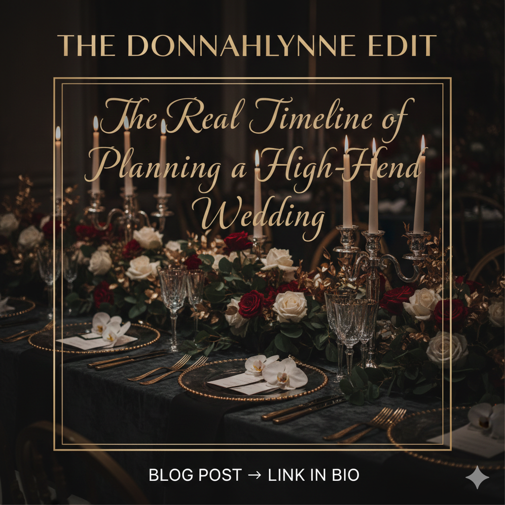 The DonnahLynne Edit: The Real Timeline of Planning a High-End Wedding