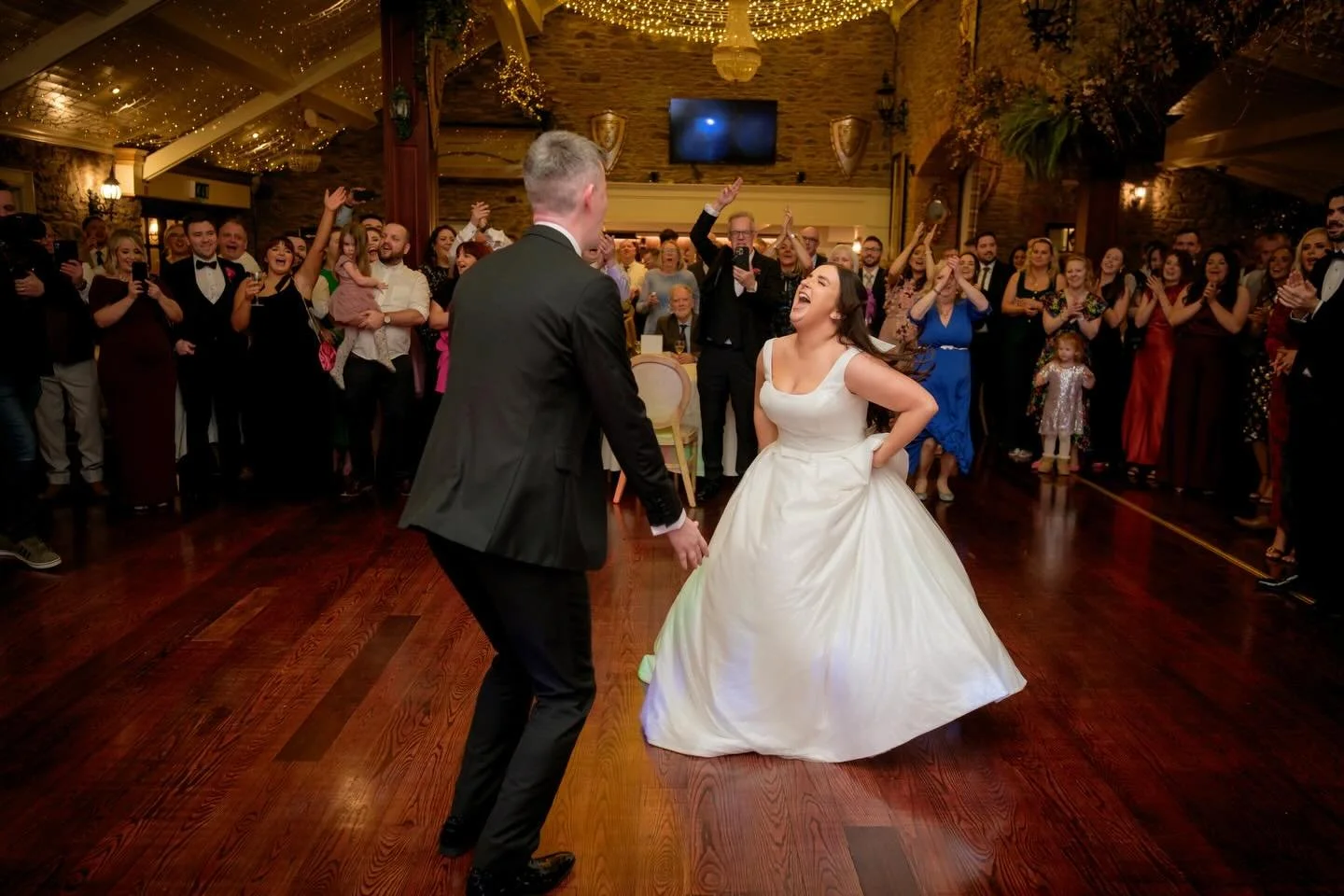 Throwback to one of the most fun weddings from this time last year, I don&rsquo;t think anyone stopped laughing and having great craic all day long!!
&bull;
&bull;
@ailishmeyler 
@eoin_meyler 
@darver_castle 
@diamondweddingfilms 
@charlotteswebflora