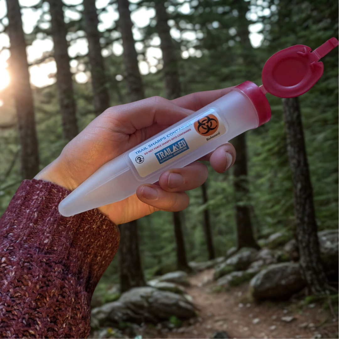 TrailMed 0.1L Ultra-Compact Trail Sharps Container