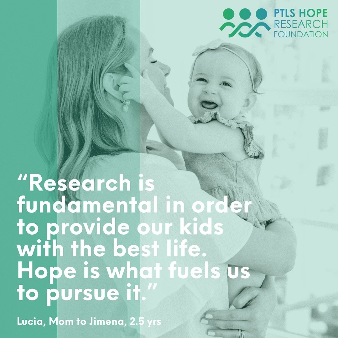 Continuing our &ldquo;Quotes of Hope&rdquo; series! 💫

Today we have Lucia, mom to Jimena (2.5yrs old):

&ldquo;Research is fundamental in order to provide our kids with the best life. Hope is what fuels us to pursue it&rdquo; 💚