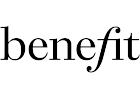 Close-up of the word 'benefit' in black serif font on a white background.