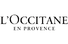 Close-up of L'Occitane product label with logo and text