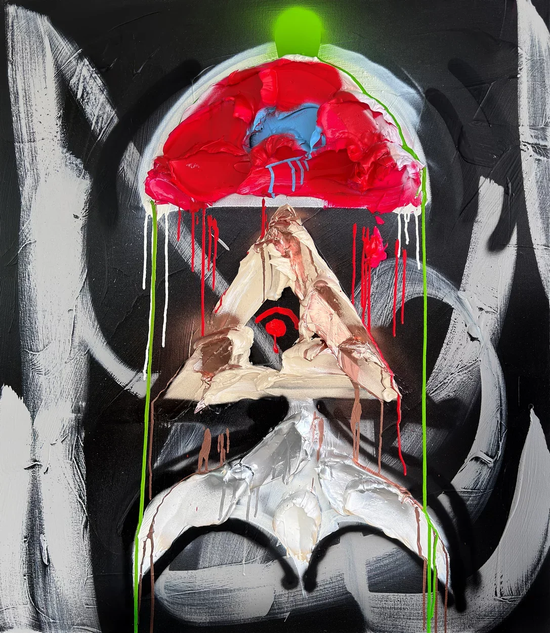  Florali No. 34  
 acrylic, gel medium on canvas   
 48 x 40 x 1.5 inches, 2026  
 USD 25,000 (FOB Toronto) &emsp; Inquire 