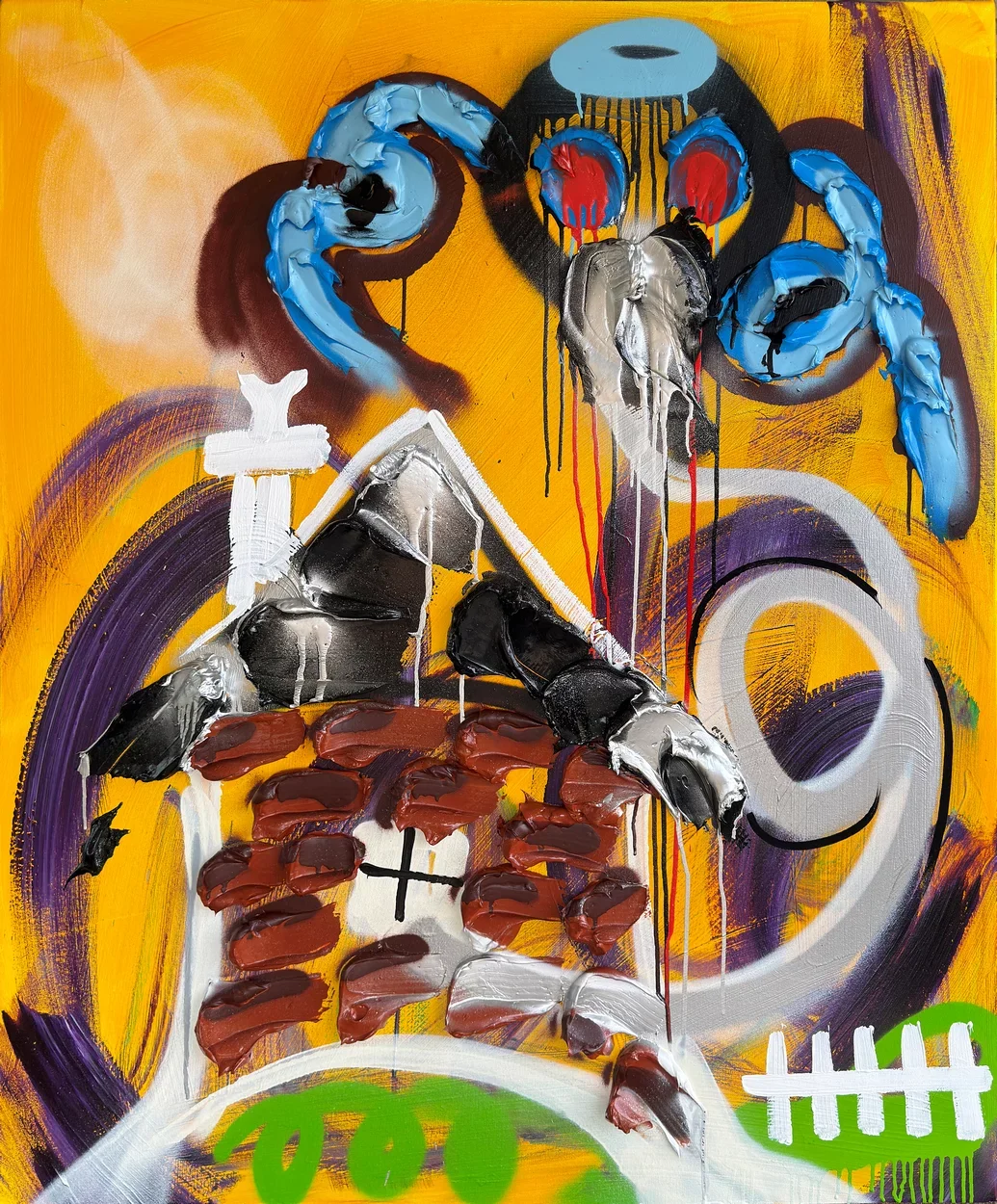  Florali No. 26  
 acrylic, gel medium on canvas   
 48 x 40 x 1.5 inches, 2026  
 USD 25,000 (FOB Toronto) &emsp; Inquire 