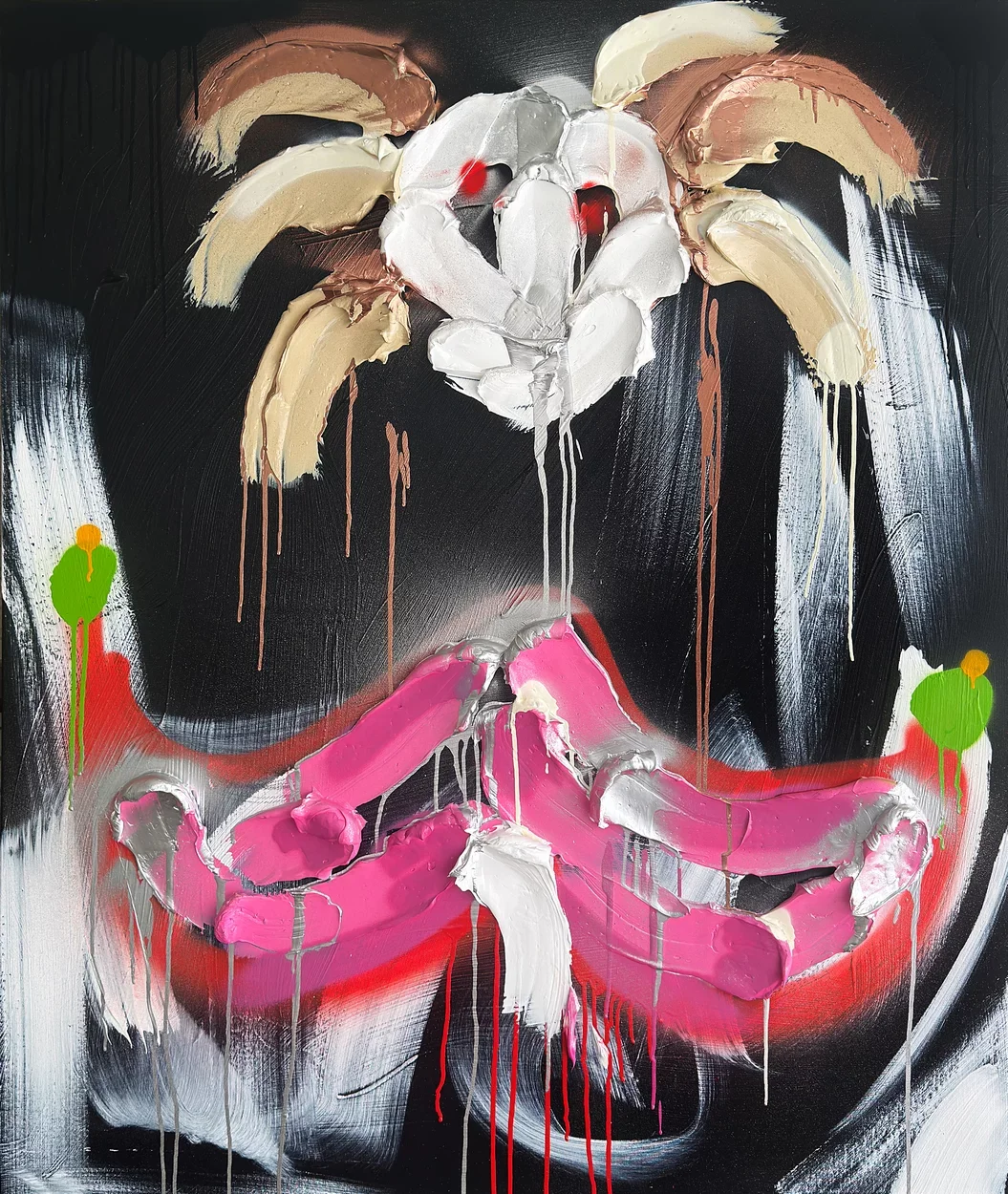  Florali No. 22  
 acrylic, gel medium on canvas   
 48 x 40 x 1.5 inches, 2026  
 USD 25,000 (FOB Toronto) &emsp; Inquire 