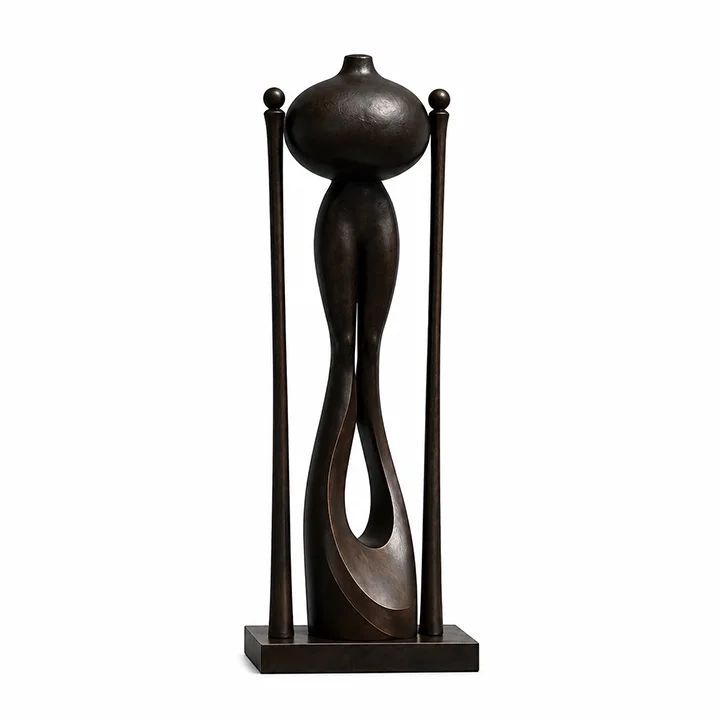  Pillar Figure (HeadlessStudy I)  
 Overall: 70”&nbsp; Base: 8”&nbsp; Figure: 62”   
 Patinated bronze, hand-finished surface  
 open edition &emsp; Inquire 