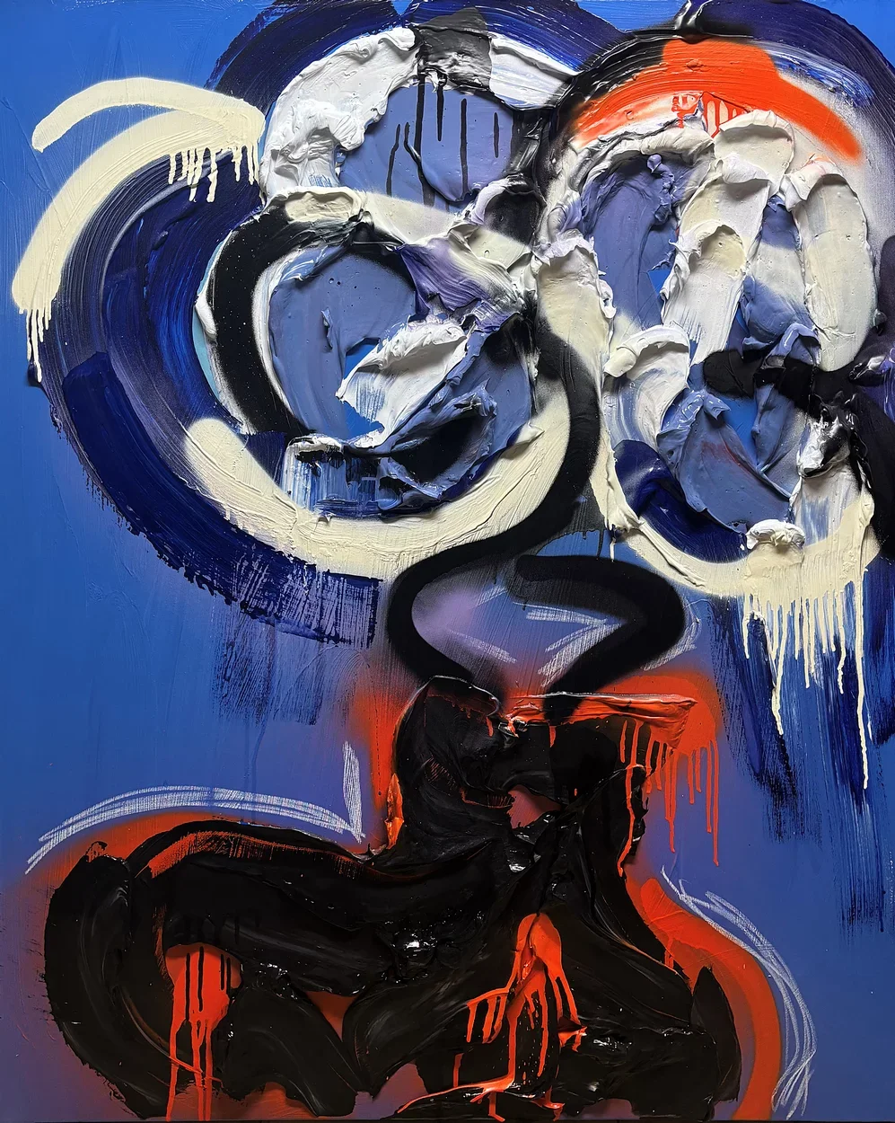  Florali No. 6  
 acrylic, gel medium on canvas   
 48 x 40 x 1.5 inches, 2026  
 USD 25,000 (FOB Toronto) &emsp; Inquire 