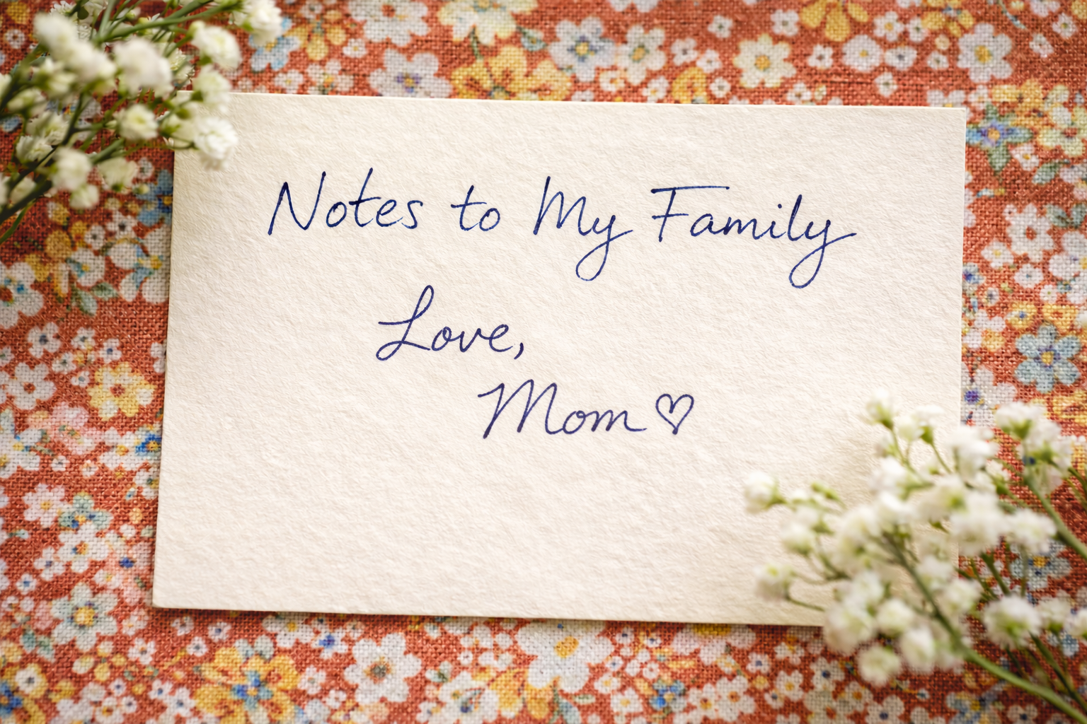 A Note from Ruby to Her Family