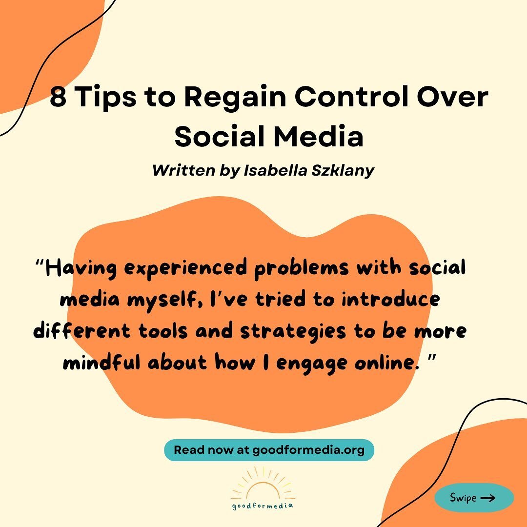 📣Is one of your New Years resolutions to be more present? Don&rsquo;t know where to start? Isabella&rsquo;s piece &ldquo;8 Tips to Regain Control Over Social Media&rdquo; has got you covered! 

🔗find our blog linked in bio! 

Let us know how you re