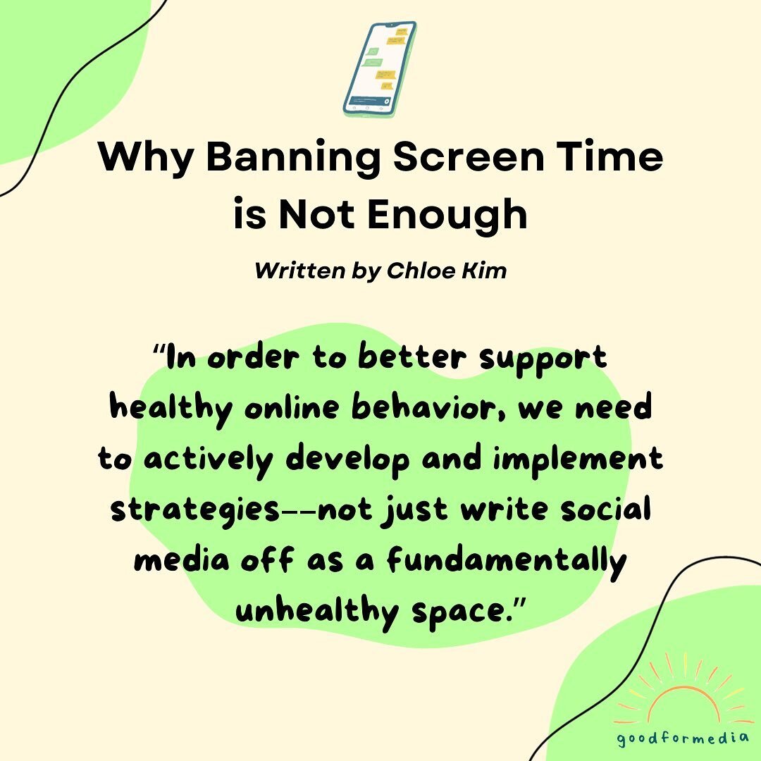 ✏️ Youth are often told to reduce time spent on social media... but what about the time we do spend online? Read more on our blog! What do you think about screen time? Let us know in the comments

🔗 Website linked in bio!

#screentimeforkids #youthm