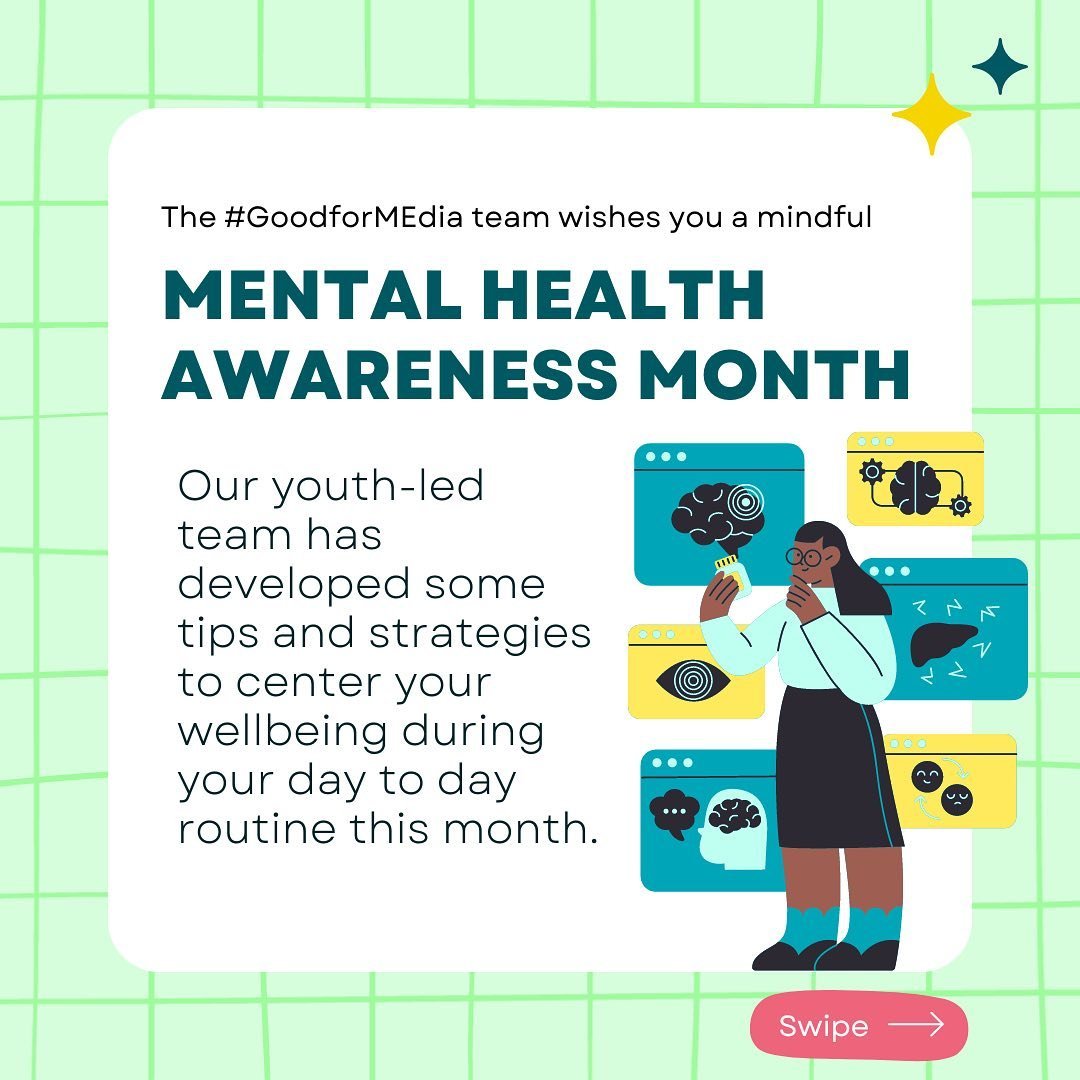 In honor of Mental Health Awareness month, our team has complied some tips and strategies to center your well-being this month. Let us know if you have any other ideas to be mindful. 👇🏽☀️😊✨