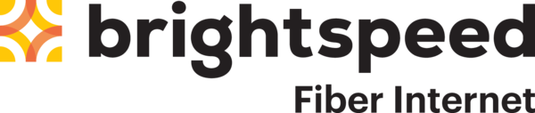 Brightspeed logo with stylized orange and yellow design and black text
