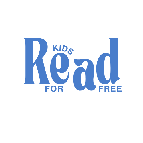 Image with the text 'Kids Read for Free' in blue on a black background.