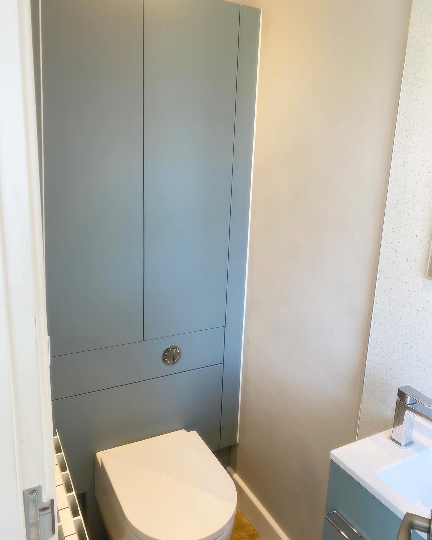 This recent Cloakroom installation carried out by our in-house installation team shows that even the smallest of spaces can provide practical storage. @ambiancebain #cloakroomdesign