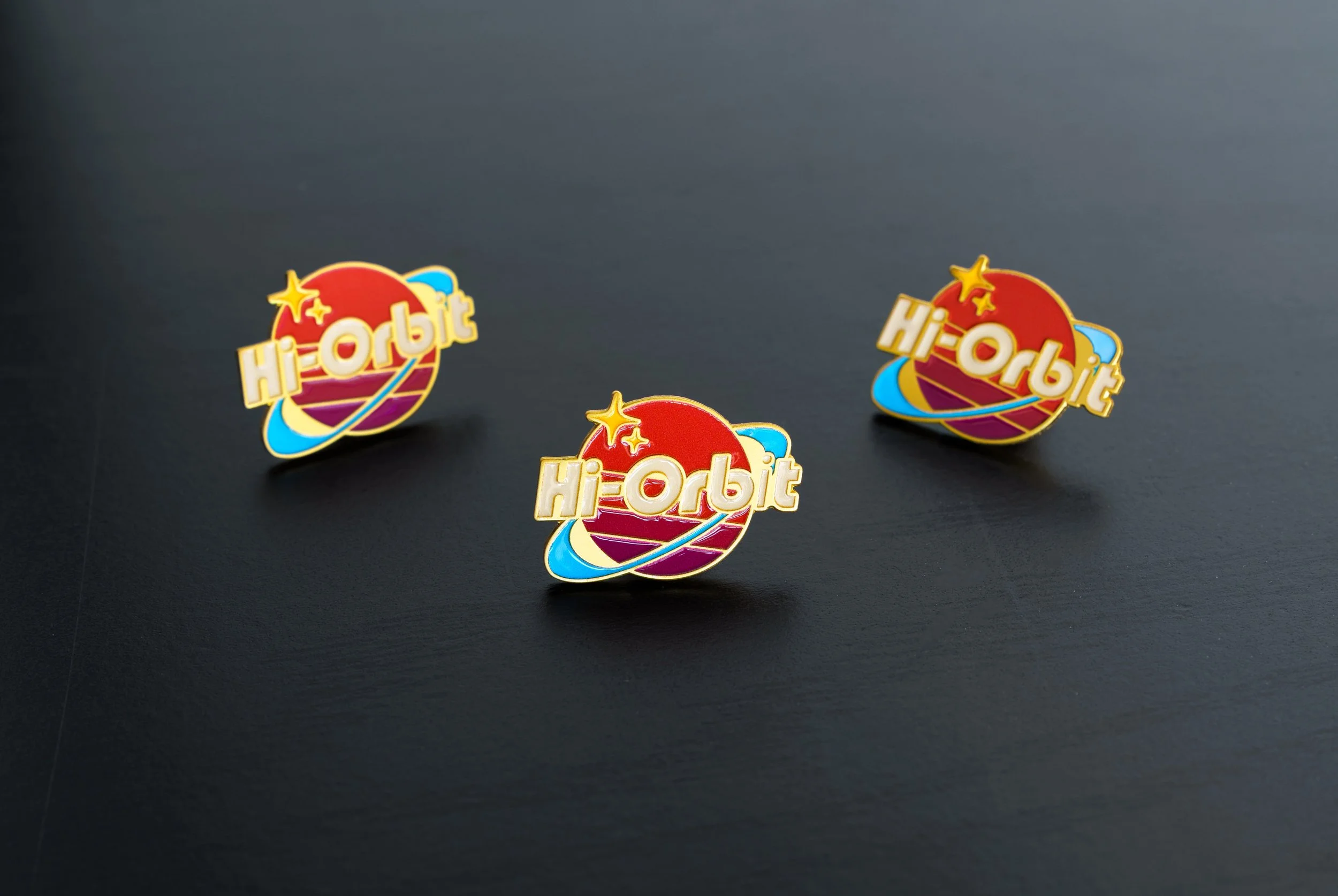 Hi-Orbit Games Logo Enamel Pins