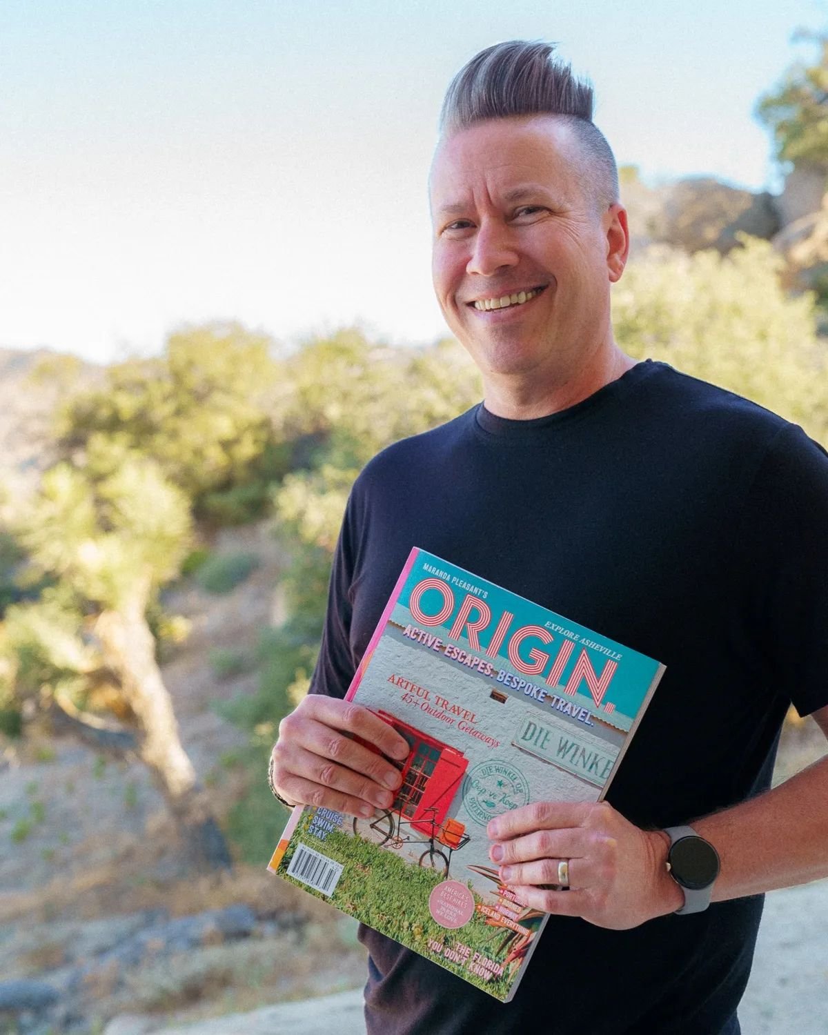 Calling all desert lovers! ☀️ I am thrilled to have TWO photo interviews in the latest issue of @originmagazine (#OriginMagazine Issue 56)!

I take you on a sun-soaked adventure through the magical landscapes of Joshua Tree and Palm Springs: &quot;Ro