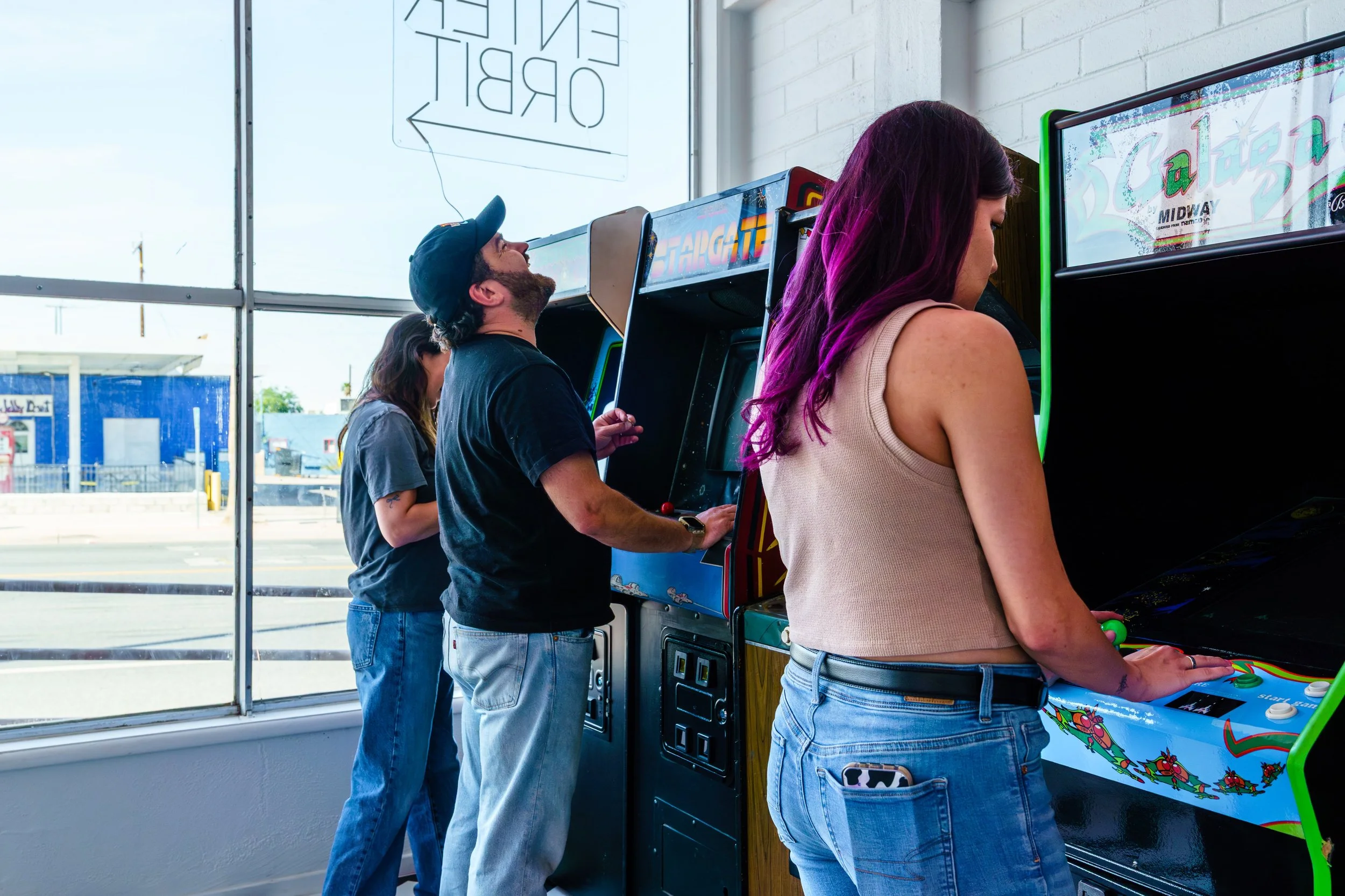 Hi-Orbit Games Players at Arcade