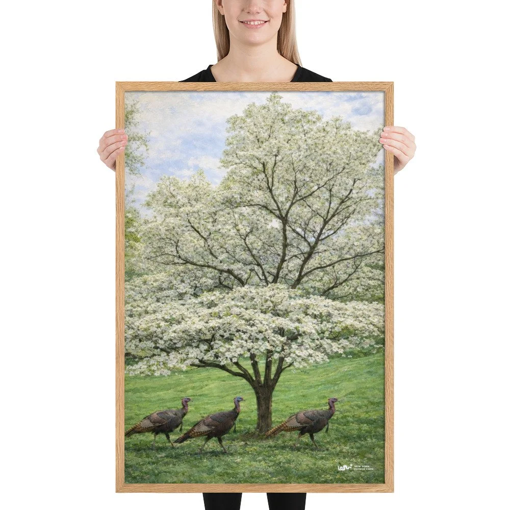 Framed matte paper poster