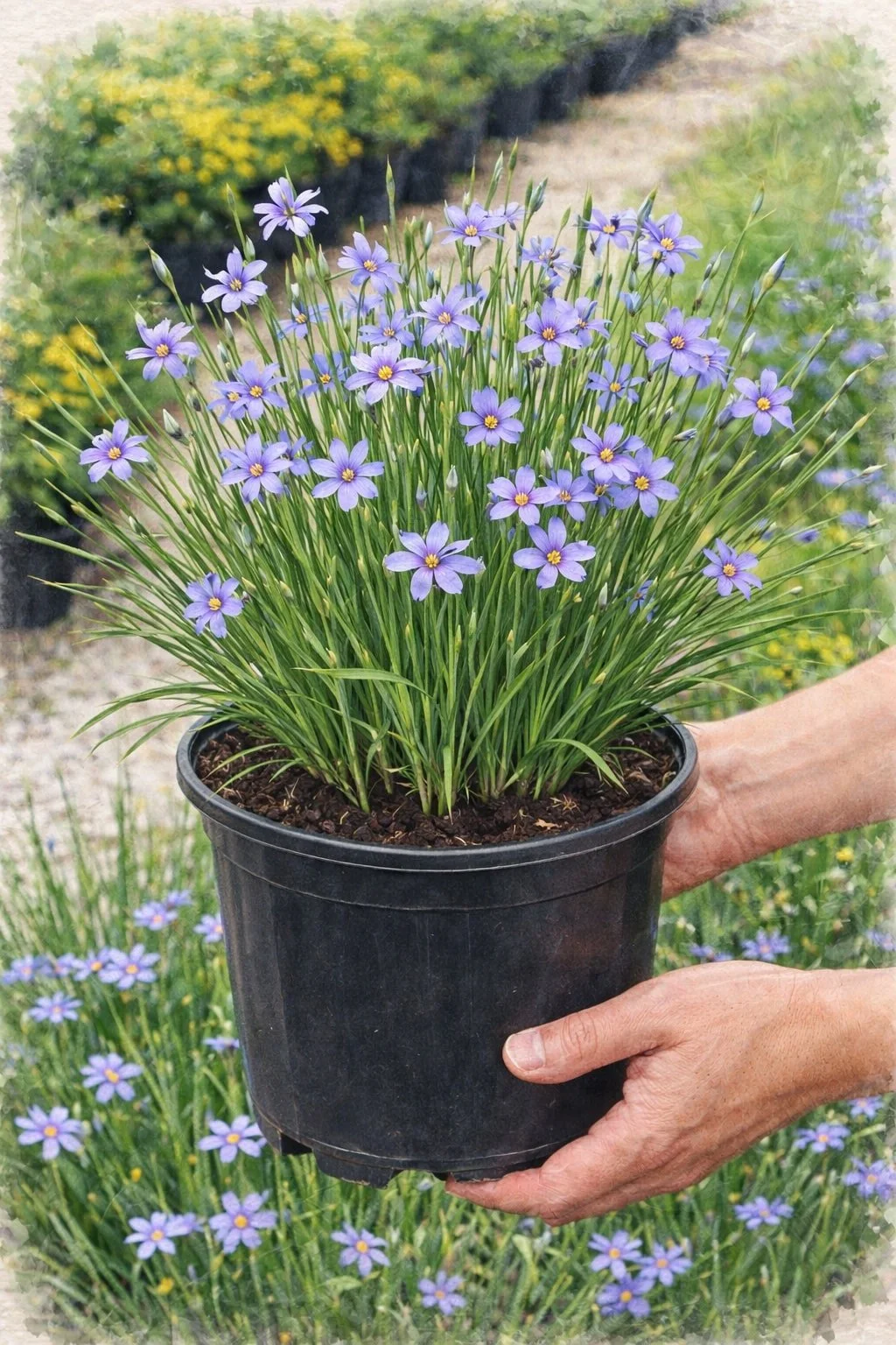 Blue-Eyed Grass 'Lucerne' | Sisyrinchium angustifolium 1 gallon