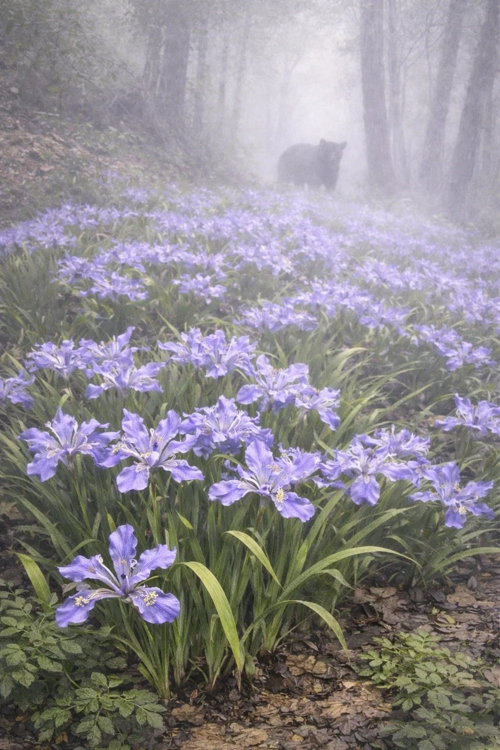 12 Dwarf Crested Iris Package | Iris cristata (12 quart size plants)