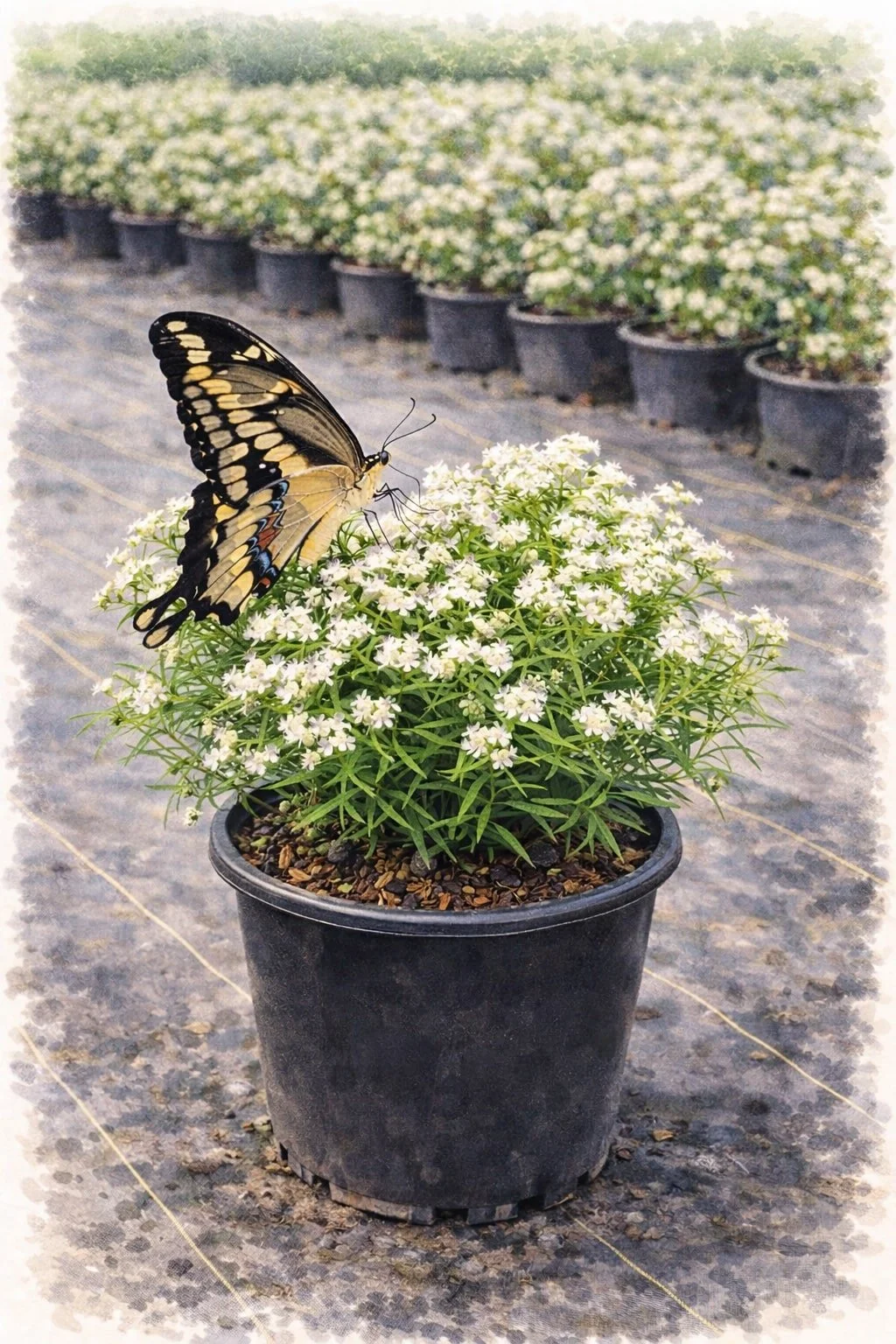 Slender Mountain Mint | Pycnanthemum tenuifolium 1 gallon