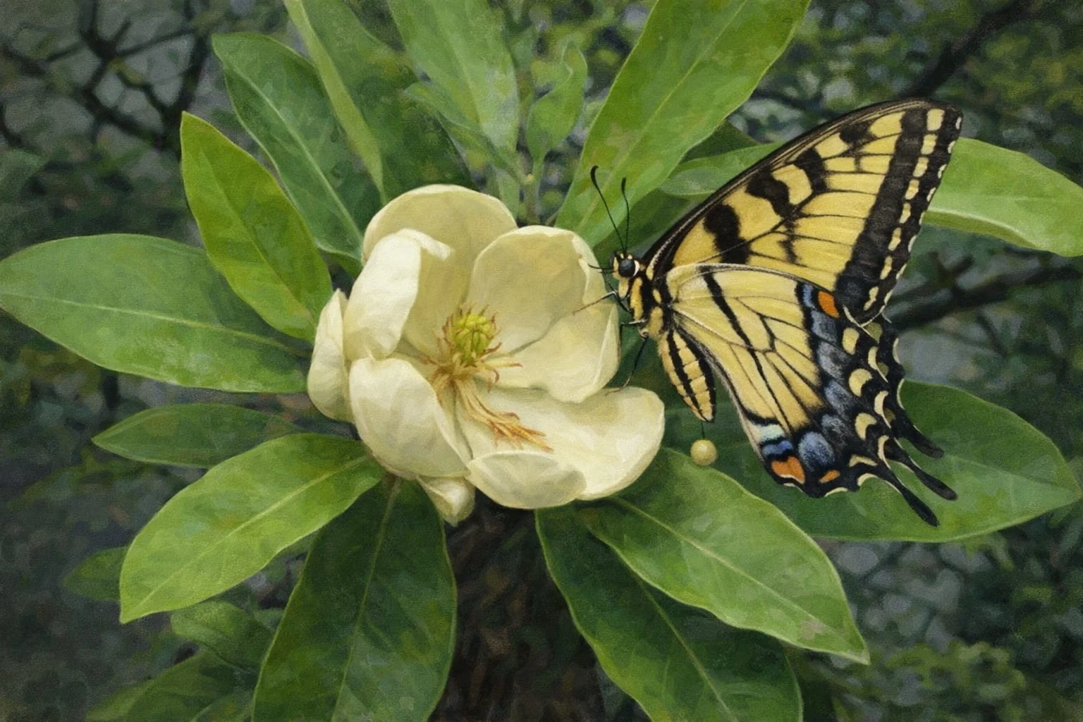 Sweetbay Magnolia | Magnolia virginiana 7 gallon multi-stem 5-6ft tall