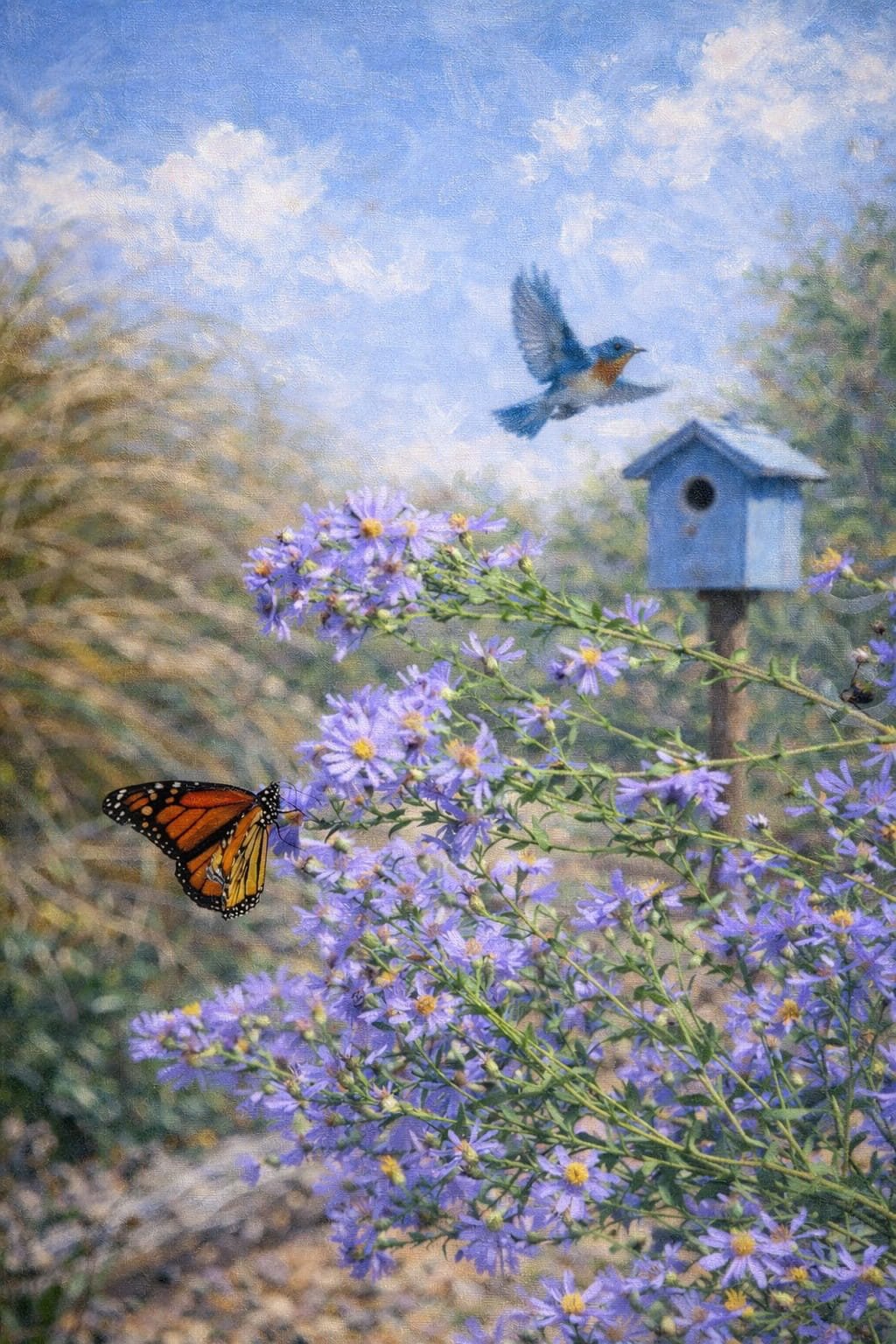 Smooth Blue Aster ‘Bluebird’  | Aster laevis 1 gallon